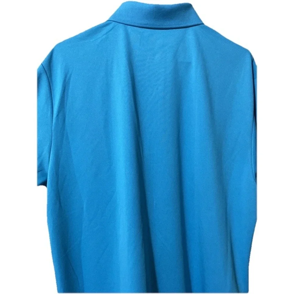 PGA Tour Airflux Men's Golf Polo Blue‎ Teal Large Short Sleeve